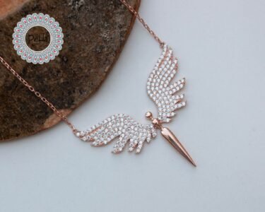 Rose Gold Angel Necklace, Angel Necklaces, Angel Jewelry, Angel Wing Necklace, Angel Jewelry, Angel Wing, Angel Gift, Everyday Necklace - Image 6