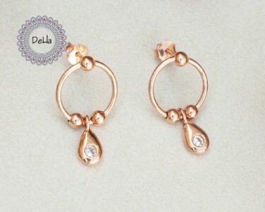 Silver Circle Drops, 925 Silver Drops, Unusual Earrings, Silver Round Drop, Round Drop Earrings, Circle Drop Earrings, Gift for Women, Drops - Image 2