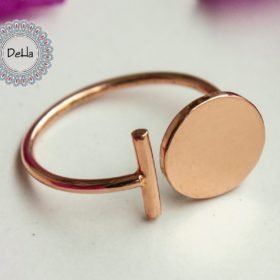 Trending Ring, Open Ring, Ladies Ring, Adjustable Ring, Vintage Ring, Solid Ring, Handcrafted Ring, Designer Ring, Solid Rose Gold Ring