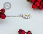 White Daisy Pendant, Daisy Charm, Daisy Pendant, Daisy Necklace, Silver Daisy, Daisy Jewelry, Daisy Flower, White Daisy, Necklace for Women - Image 4