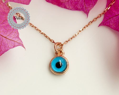 Turkish Eye Necklace, Dainty Evil Eye, Evil Eye Pendant, Blue Evil Eye, Evil Eye Necklace, Protection Necklace, Eye Necklace, Eye Jewelry