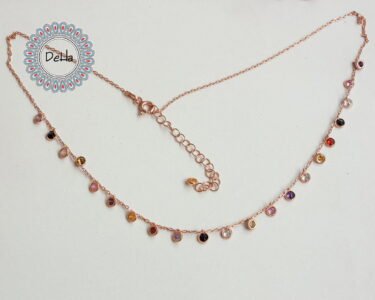 Elegant Rose CZ Dangle Necklace 925 Sterling Silver – Dainty Drop Pendant, Minimal Jewelry Gift for Her - Image 7