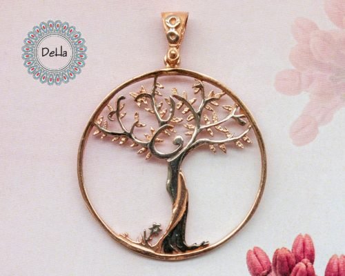 Family Tree Pendant, Family Tree Necklace, Family Pendant, Silver Tree Pendant, Tree Pendant, Tree Necklace, Tree Jewelry, Tree Charm, Unique
