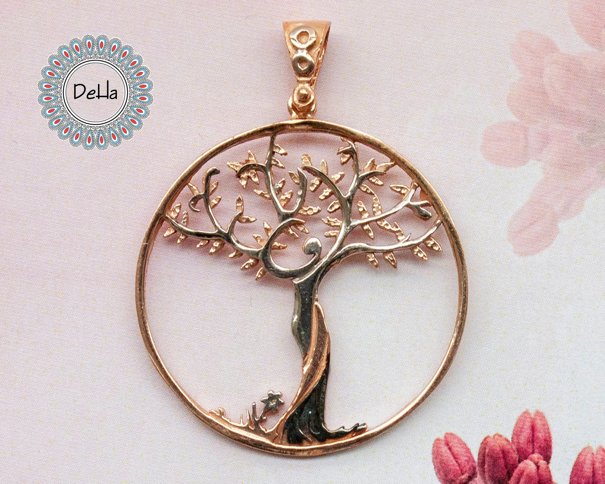 family tree necklace 925 sterling silver tree pendant