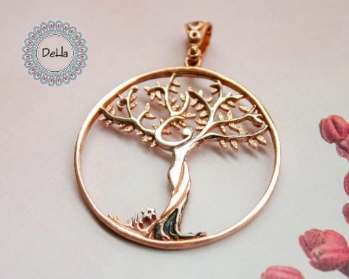 Family Tree Pendant, Family Tree Necklace, Family Pendant, Silver Tree Pendant, Tree Pendant, Tree Necklace, Tree Jewelry, Tree Charm, Unique - Image 3