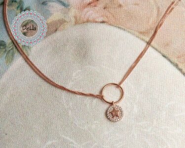 Elegant Round Star Necklace – Dainty CZ Circle Pendant Minimal Rose Gold Necklace - Image 7