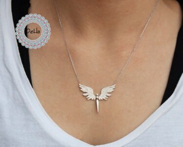 Meaningful Angel Necklace 925 Sterling Silver – Guardian Angel Pendant, Dainty Spiritual Jewelry Gift for Her - Image 2