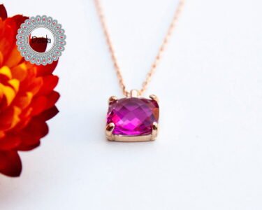 Pink Tourmaline Necklace 925 Sterling Silver, Crystal Necklace, Layered Necklace, Bridesmaid, Everyday Jewelry, Simple Necklace, Minimalist - Image 3