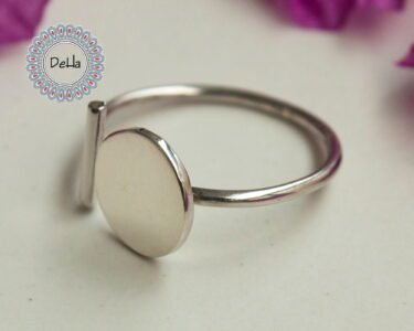 Elegant Open Adjustable Ring – Minimal Silver Handmade Dainty Ring for Women - Image 4