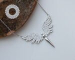 Sterling Silver Angel Necklace, Angel Necklaces, Angel Jewelry, Angel Wing Necklace, Angel Jewelry, Angel Wing, Angel Gift, Everyday Necklace - Image 6