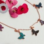 Hanging Butterflies Dangle Necklace, Butterfly Dangle, Butterfly Necklace, Butterflies, Dainty Necklace, Cz Necklace, Butterfly Gift, Dangle