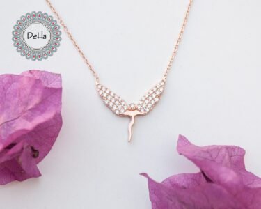 Rose Gold Plated Fairy Pendant, Fairy Pendant, Fairy Jewelry, Fairy Charm, Silver Fairy, Silver Fairy Pendant, Fairy Pendants, Fairy Charms