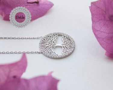 Tree of Life Necklace 925 Sterling Silver – Circle Tree Pendant, Spiritual Jewelry Gift for Her - Image 4