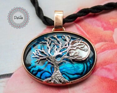 Fantasy Art Pendant, Sea Shell Pendant, Art Necklace, Handmade Pendant, Art Jewelry, One of a Kind, Ocean Art, Handmade Art Pendant, Pendant - Image 3