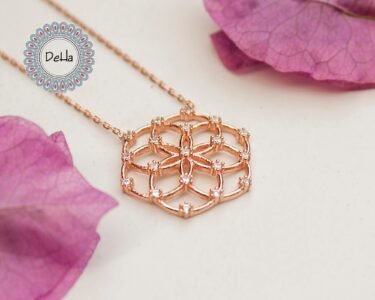 Flower of Life Yoga Necklace, Flower of Life Charm, Seed of Life, Mandala Necklace, Geometry Necklace, Energy Necklace, Meditation Necklace - Image 2