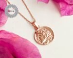 Rose Gold Plated Old Coin Pendant, Old Coin Pendant, Old Coin Necklace, Ancient Coin Pendant, Antique Coin Gift, Rose Gold Pendant - Image 3