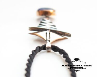 Blue Kyanite Pendant Necklace 925 Sterling Silver – Art Deco Gemstone Necklace, Elegant Jewelry Gift for Her - Image 5