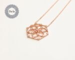 Flower of Life Yoga Necklace, Flower of Life Charm, Seed of Life, Mandala Necklace, Geometry Necklace, Energy Necklace, Meditation Necklace - Image 4