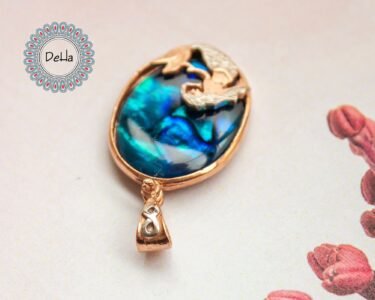 Rose Gold Mermaid, Sea Life Pendant, Natural Sea Shell, Sea Shell Pendant, Mermaid Pendant, Art Pendant, Sea Shell, Mermaid Gift - Image 6