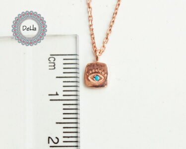 Turquoise Evil Eye, Dainty Evil Eye, Evil Eye Necklace, Eye of Protection, Turquoise Necklace, Protection Necklace, Minimalist Necklace - Image 6