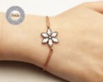 Rose Flower Bracelet, Flower Girl Bracelet, Flower Bracelet, Flower Jewelry, Floral Bracelet, Rose Bracelet, Dainty Bracelet, Gift Ideas - Image 5