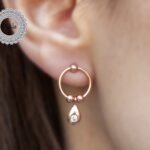 Silver Circle Drops, 925 Silver Drops, Unusual Earrings, Silver Round Drop, Round Drop Earrings, Circle Drop Earrings, Gift for Women, Drops