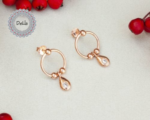 Silver Circle Drops, 925 Silver Drops, Unusual Earrings, Silver Round Drop, Round Drop Earrings, Circle Drop Earrings, Gift for Women, Drops - Image 6