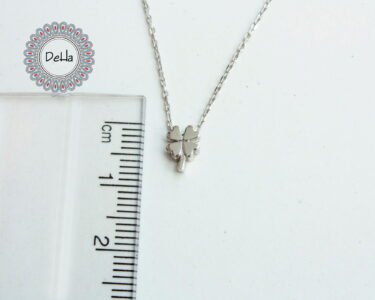 Lucky Tiny Clover Necklace 925 Sterling Silver – Dainty Minimal Pendant, Good Luck Jewelry Gift for Her - Image 5