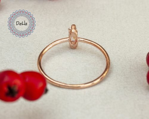 Tiny Baguette Cut Ring, Cz Stackable Ring, Baguette Ring, Minimalist Ring, Dainty Ring, Delicate Ring, Minimalist Jewelry, Rose Gold Ring - Image 7