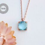 Sky Blue Topaz Necklace | December Birthstone | Sterling Silver | Topaz Necklace | Gemstone Necklace | Necklace | Gift For Her