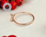 Tiny Baguette Cut Ring, Cz Stackable Ring, Baguette Ring, Minimalist Ring, Dainty Ring, Delicate Ring, Minimalist Jewelry, Rose Gold Ring - Image 5