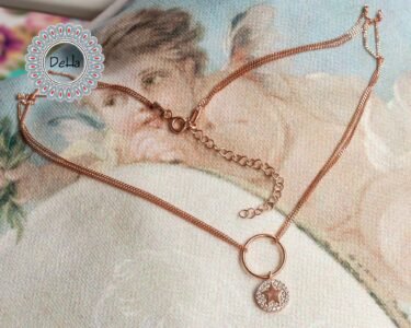 Elegant Round Star Necklace – Dainty CZ Circle Pendant Minimal Rose Gold Necklace - Image 9