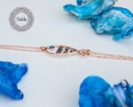 Fish Charm Aqua Blue Bracelet, Fish Bracelet, Aquamarine Bracelet, Fish Charm, Aquamarine Jewelry, Aquamarine Blue, Summer Bracelet, Fish - Image 7