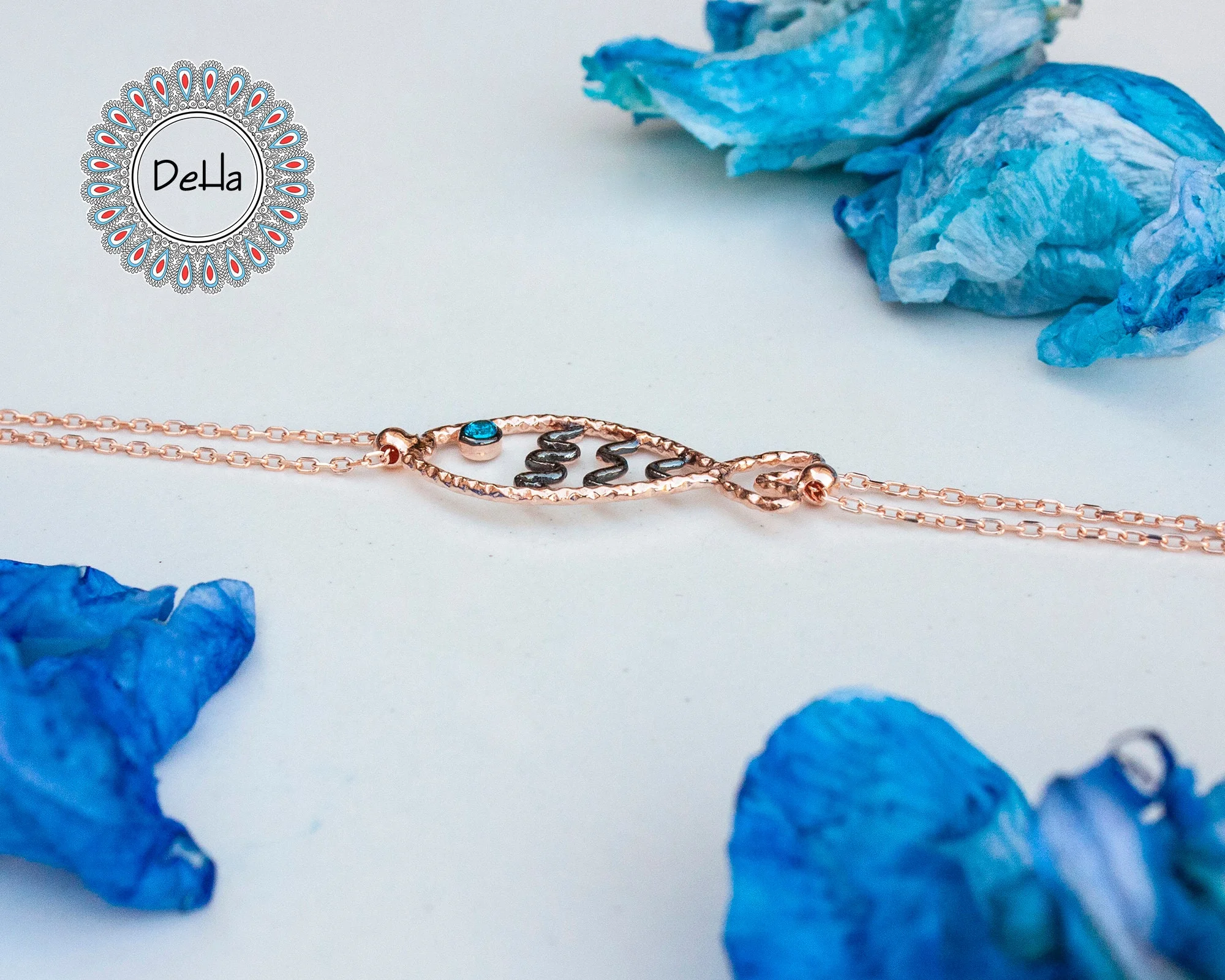 Elegant Fish Charm Bracelet – Aquamarine Blue Minimal Summer Bracelet Gift for Women - Image 7