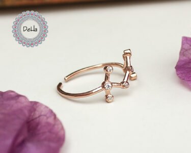 Scorpio Zodiac Sign Ring, Scorpio Ring, Zodiac Ring, Zodiac Jewelry, Scorpio Jewelry, Horoscope Ring, Scorpio Zodiac Ring Astrology Ring - Image 6