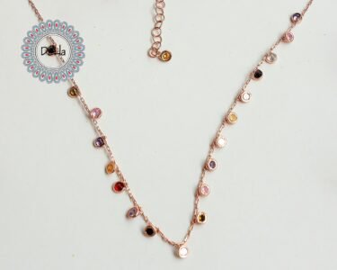 Elegant Rose CZ Dangle Necklace 925 Sterling Silver – Dainty Drop Pendant, Minimal Jewelry Gift for Her - Image 4