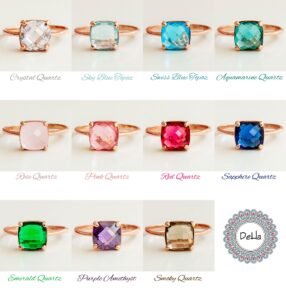 Emerald Quartz Ring, Green Quartz Ring, Emerald Quartz, Emerald Cut Ring, Emerald Cut, Quartz Ring, Minimalist Ring, Dainty Ring, Statement - Image 10