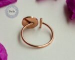Trending Ring, Open Ring, Ladies Ring, Adjustable Ring, Vintage Ring, Solid Ring, Handcrafted Ring, Designer Ring, Solid Rose Gold Ring - Image 7