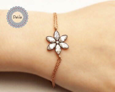rose flower bracelet