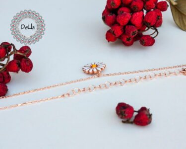 Small Daisy Necklace, Daisy Charm, Daisy Pendant, Daisy Necklace, Rose Necklace, Rose Gold Pendant, Daisy Jewellery, Daisy Flower, Small Charm - Image 5