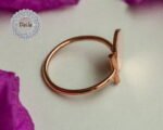 Trending Ring, Open Ring, Ladies Ring, Adjustable Ring, Vintage Ring, Solid Ring, Handcrafted Ring, Designer Ring, Solid Rose Gold Ring - Image 6