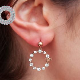 Gold Bow Dessert Earrings, Bow Earring, Bow Jewelry, Cute Earrings, Earrings for Women, Dainty Earrings, Rose Gold Earrings, Gift for Her