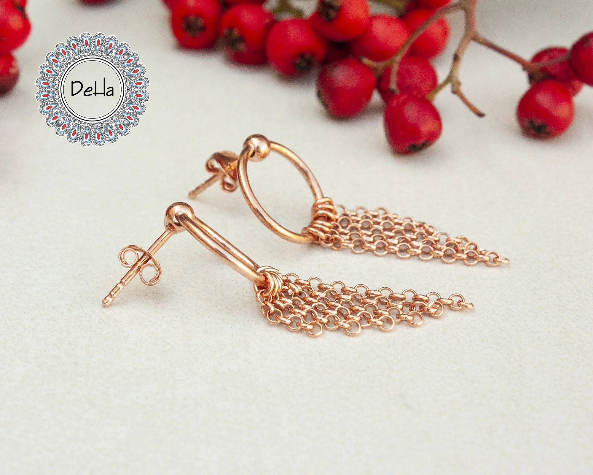 Elegant Tassel Earrings – Dainty Dangle Boho Summer Handmade Earrings for Women - Image 4