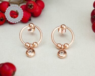 Silver Circle Drops, 925 Silver Drops, Unusual Earrings, Silver Round Drop, Round Drop Earrings, Circle Drop Earrings, Gift for Women, Drops - Image 3