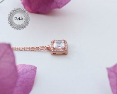Simple Cz Necklace, Cz Solitaire, Dainty Solitaire, Solitaire Pendant, Solitaire Necklace, Rose Gold Solitaire, Minimal Necklace,Cz Necklace - Image 4