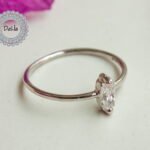 tiny baguette cz ring 925 sterling silver stacking
