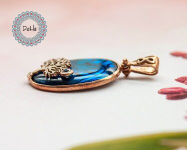 Tree and Full Moon, Full Moon Pendant, Natural Sea Shell, Tree and Moon, Sea Shell Pendant, Art Pendant, Art Jewelry, Sea Shell, Gift for Her - Image 7