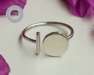 Elegant Open Adjustable Ring – Minimal Silver Handmade Dainty Ring for Women - Image 3