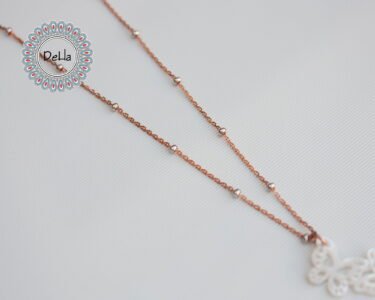 White Shell Butterfly Necklace, Tiny Butterfly Charm, Shell Necklace, Small Butterfly, Seashell Necklace, Butterfly Charm, Butterfly Pendant - Image 6