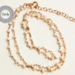 Pearl Rosary Chain, Rosary Chain, Pearl Bead Chain, Rosary Necklace, Pearl Necklace, Beaded Chain, Pearl Chain, Pearl Jewelry, Mother of Pearl